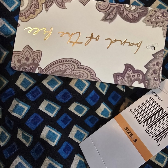 Teal Diamond Mini Skirt Band Of Gypsies NWT - Picture 7 of 7